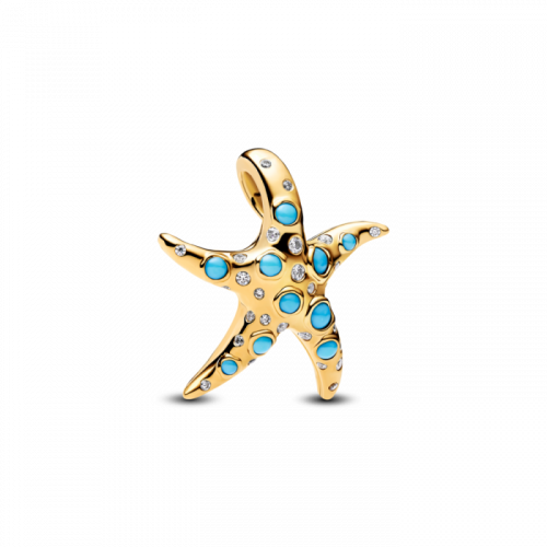 Charm Pendente Estrela do Mar Dourada
