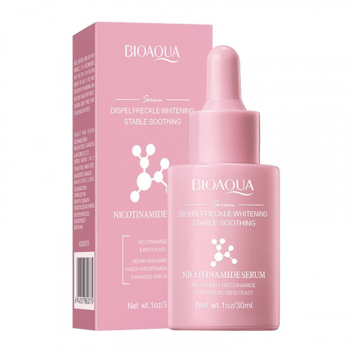 (ЗАМЯТА КОРОБОЧКА) Сыворотка для лица с ниацинамидом Bioaqua Nicotinamide Serum, 30 мл.