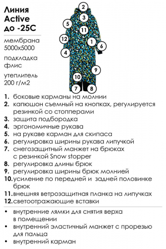 Ст.цена 7729р. Комбинезон PLAYTODAY 32421014 Разноцветный