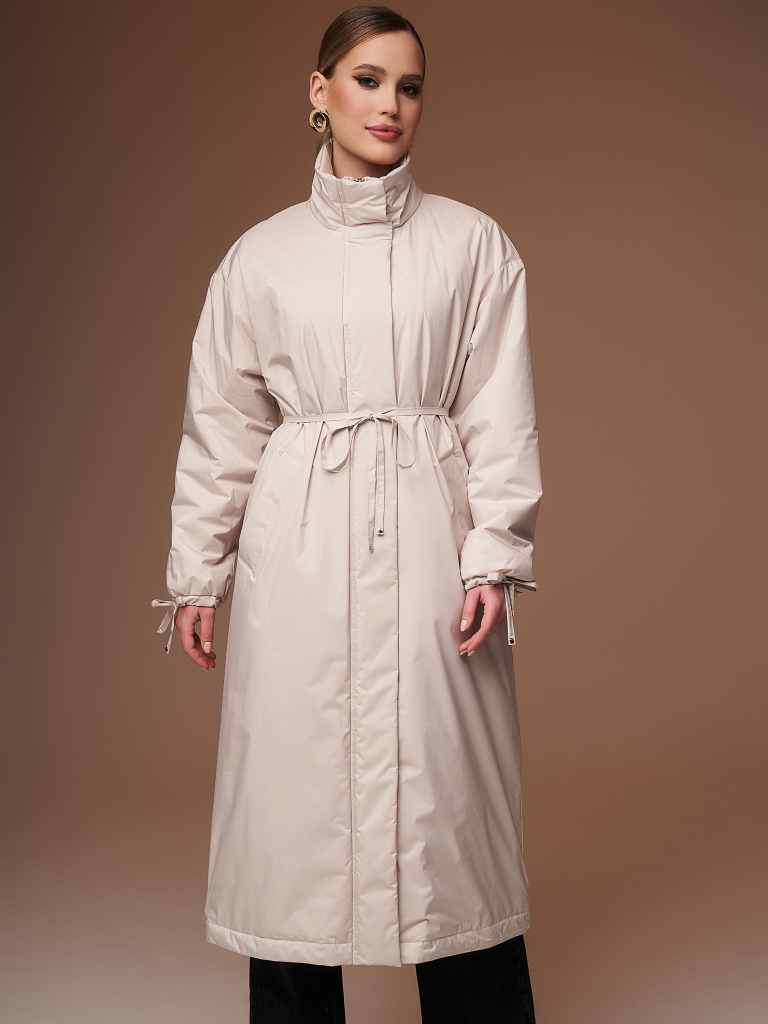 5257 р.  7010 р.  Плащ утепленный светло-бежевый