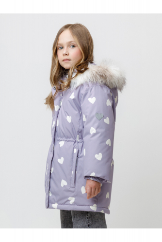 Crоckid Куртка ВК 38122/н/2 УЗГ сиреневый, красивые сердца Crоckid