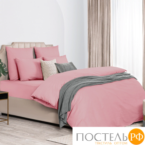 Dome ЛОРЕНО роз КПБ 200х215-1/180х200+25-1/50х70-2, 4 пр., хл/сат