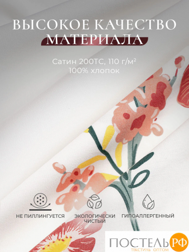 CASSIA ЭЛИФ КПБ 200х220-1/230х250-1/50х70-2, 4 пр., хл./сатин