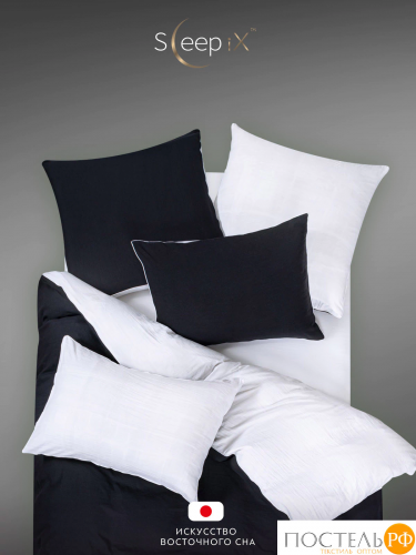 SleepiX ЮКО черн/бел КПБ 200х210-1/230х250-1/50х70-2/70х70-2, 6 пр., модал/бамбук
