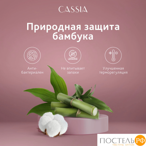 CASSIA ЭМИРА КПБ 200х210-1/230х250-1/50х70-2/70х70-2, 6пр.,бамб/хл C