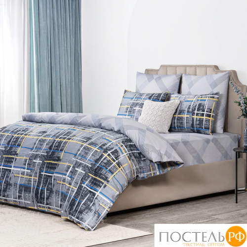 PRIME PRIVE РОШФОР КПБ 145х215-1/180х220-1/50х70-2, 4 пр., хл./сатин