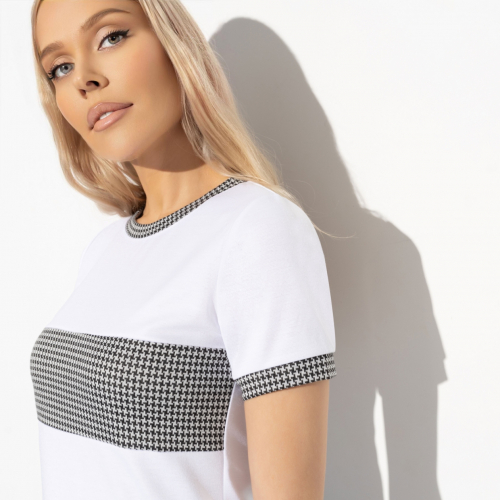 СТ. ЦЕНА 1190 руб//Футболка из трикотажа, Неповторимая ты (white)