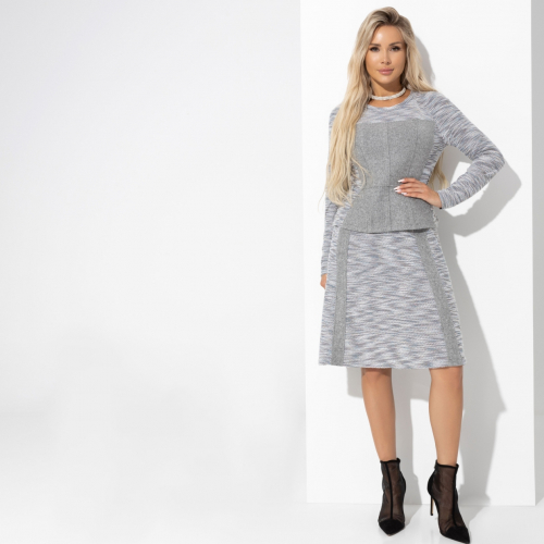 СТ. ЦЕНА 1990 руб//Комплект с юбкой, Инста-стиль (2 в 1, grey )