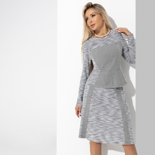 СТ. ЦЕНА 1990 руб//Комплект с юбкой, Инста-стиль (2 в 1, grey )