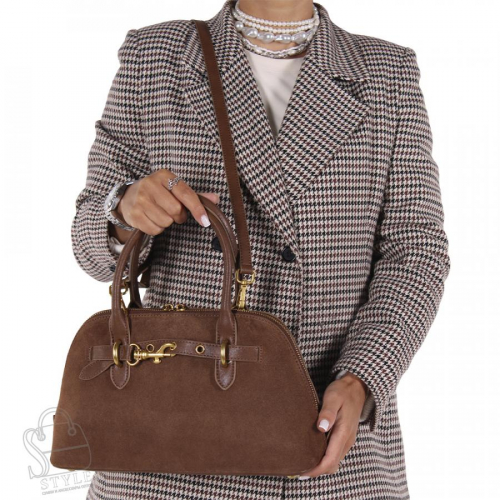 Сумка женская кожаная 6126QAA f.brown Polina&Eiterou