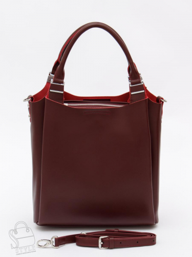 Сумка женская кожаная 1013M wine red Polina&Eiterou
