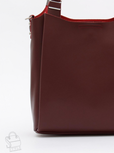 Сумка женская кожаная 1013M wine red Polina&Eiterou