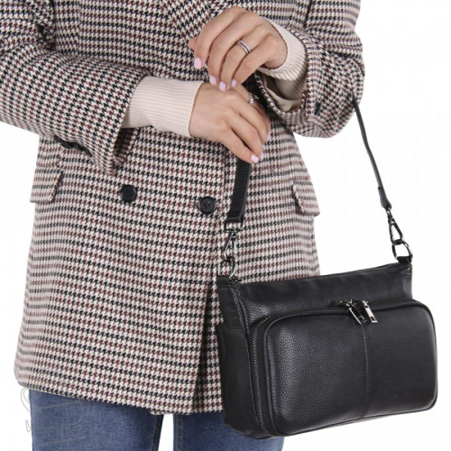 Сумка женская кожаная 8200VG black Vitelli Grassi
