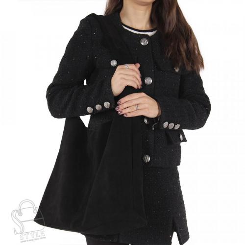 Сумка женская кожаная 6073QAA black Polina&Eiterou