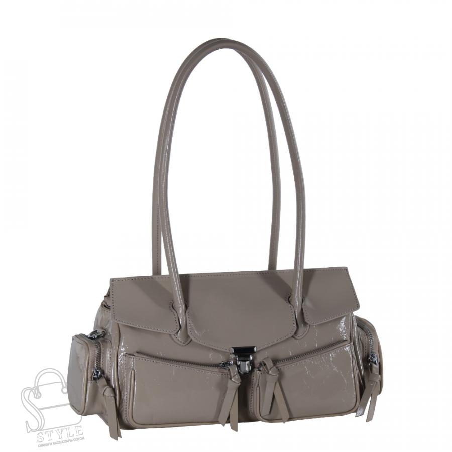 Сумка женская кожаная 3350Q clay apricot Polina&Eiterou