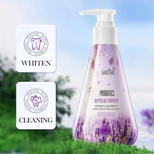 Зубная паста PROBIOTICS Deep Sea Salt LAVENDER (дозатор)  220г  (SD-10736)