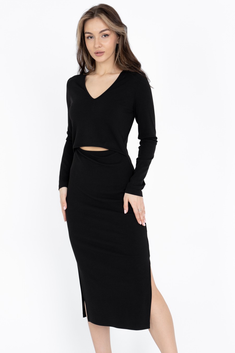 Платье DR 22-2204 черный