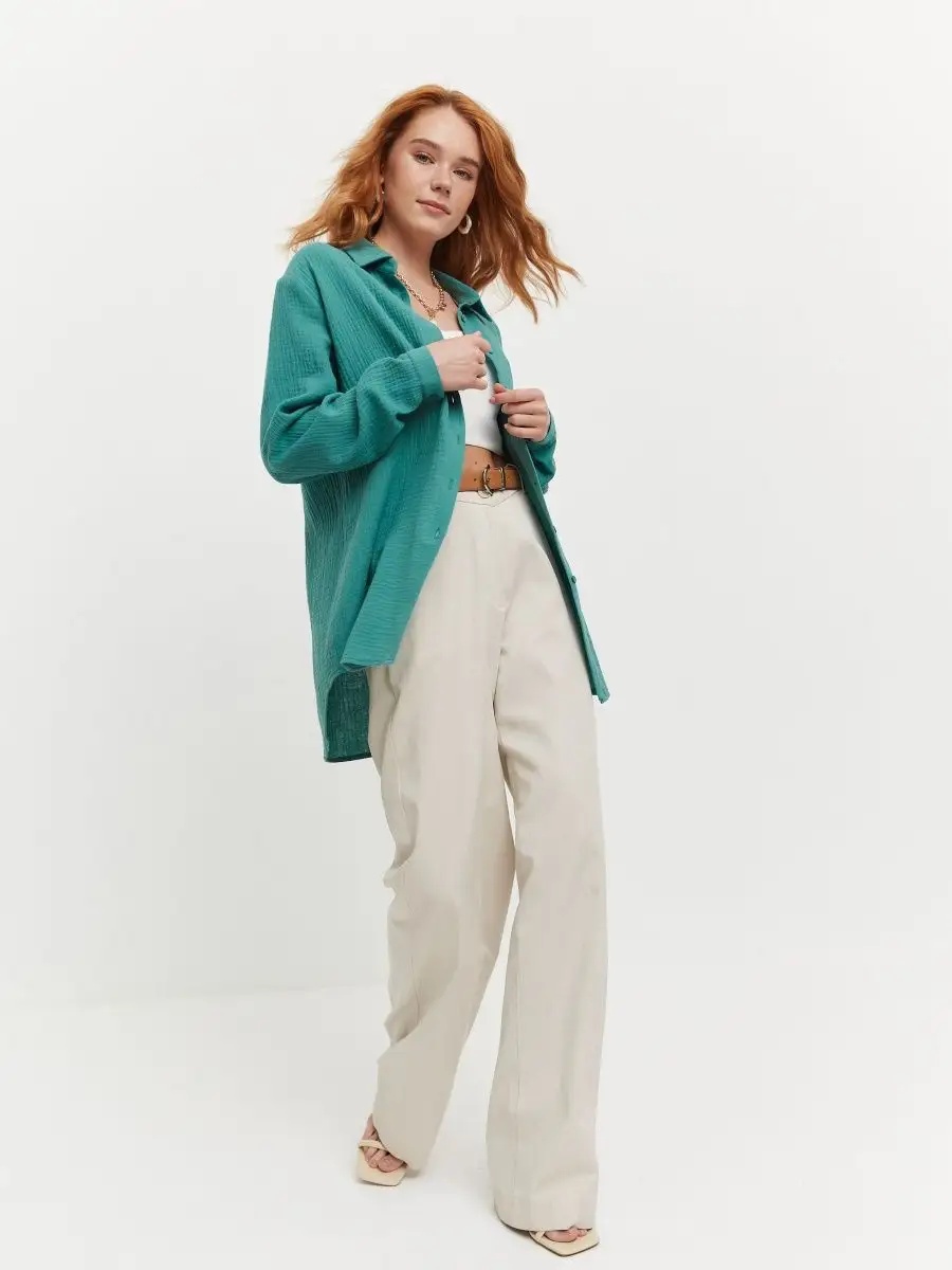 850р1180рБлуза BL 21-3134 зеленый