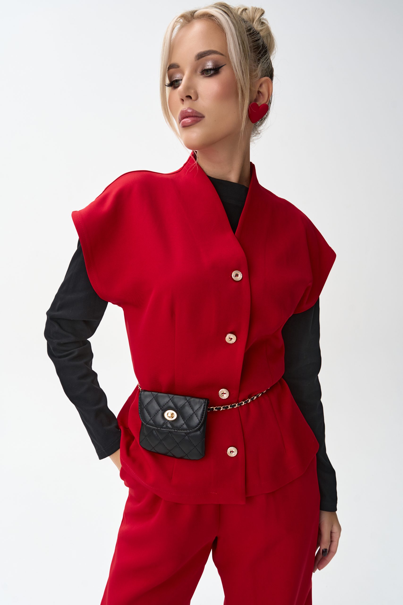 Брюки Джолин (красный)