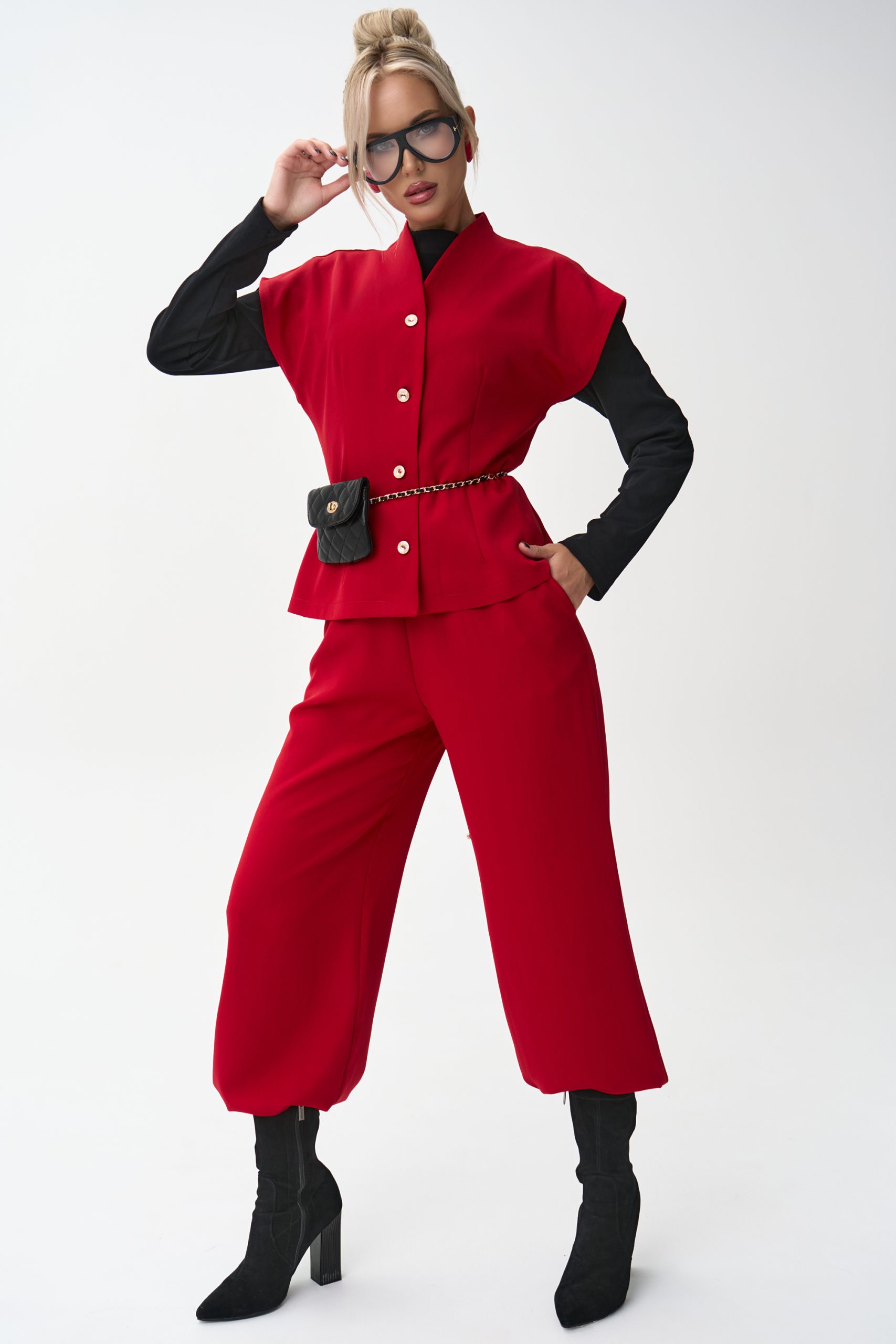 Брюки Джолин (красный)