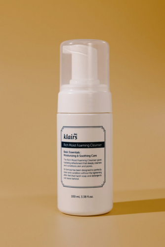 Пенка для умывания с помпой KLAIRS Rich Moist Foaming Cleanser 100ml