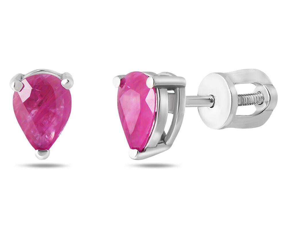 Серьги, рубин корунд, Ю-25008р