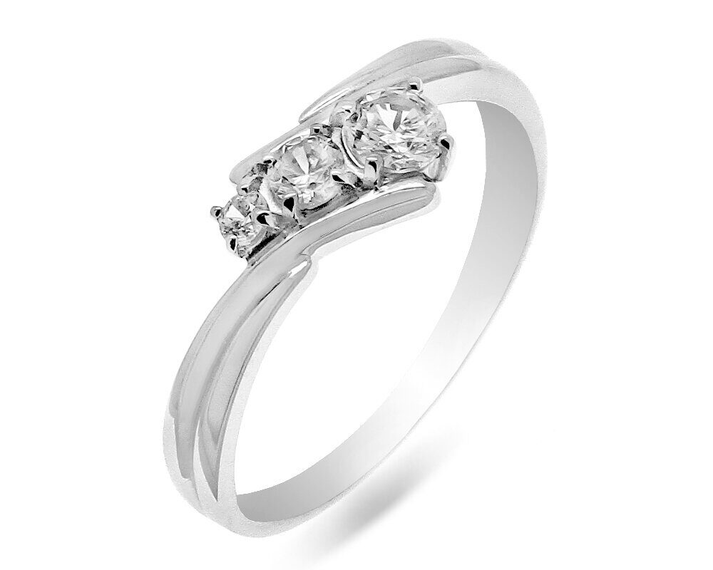 Кольцо из серебра куб.циркон., РЦ-00328