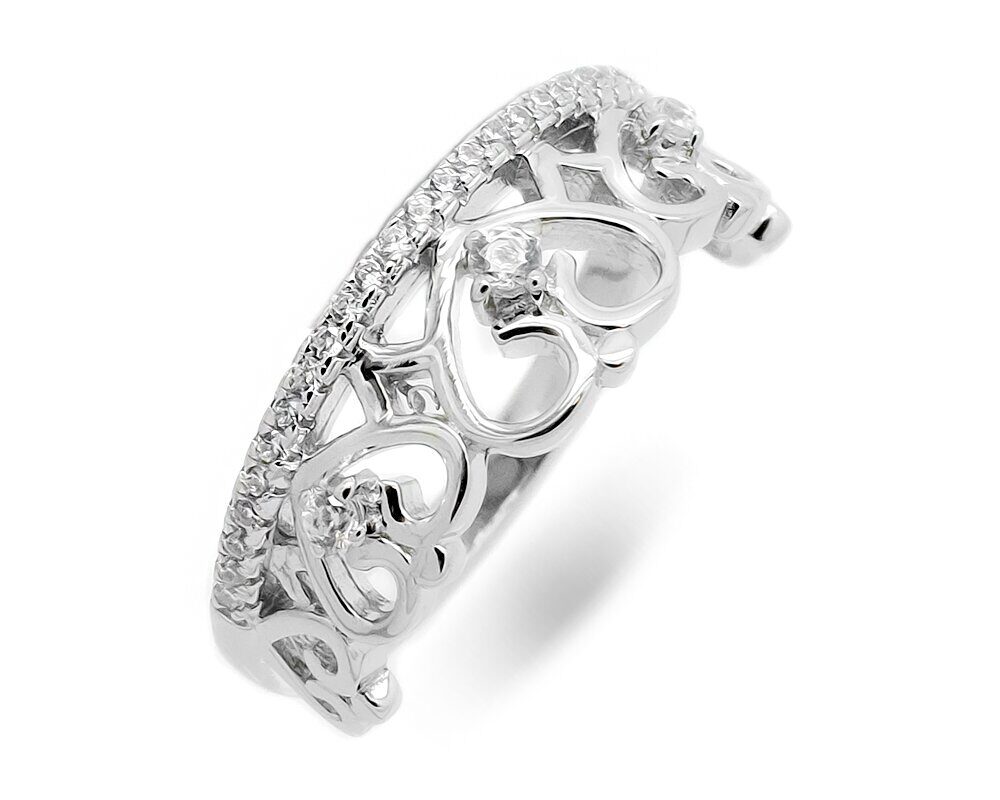 Кольцо из серебра куб.циркон., МЦВА70