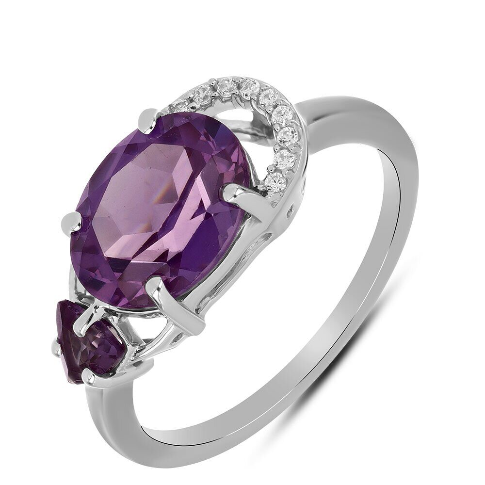 Кольцо из серебра синт.александрит, Констанция