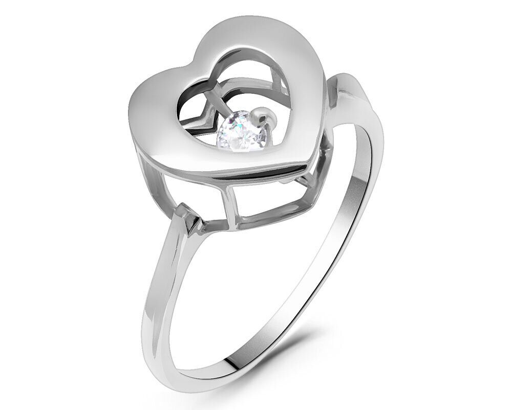 Кольцо из серебра куб.циркон., Кристи