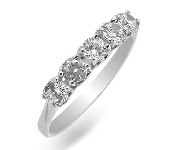 Кольцо из серебра куб.циркон., В10-0289