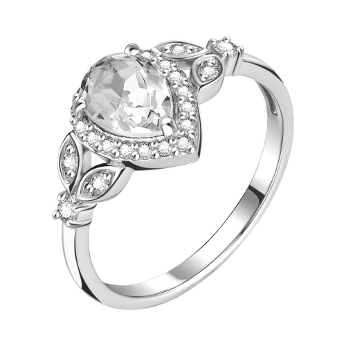 Кольцо из серебра куб.циркон., Л-10187