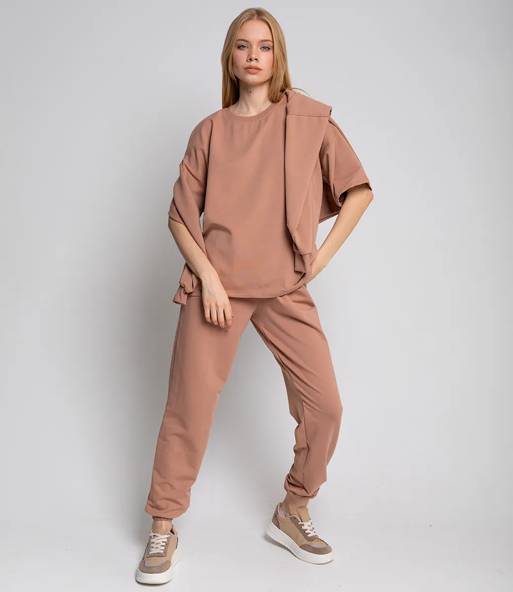 ст. цена1870руб.! Костюм #ОБШ1544-1, бежевый