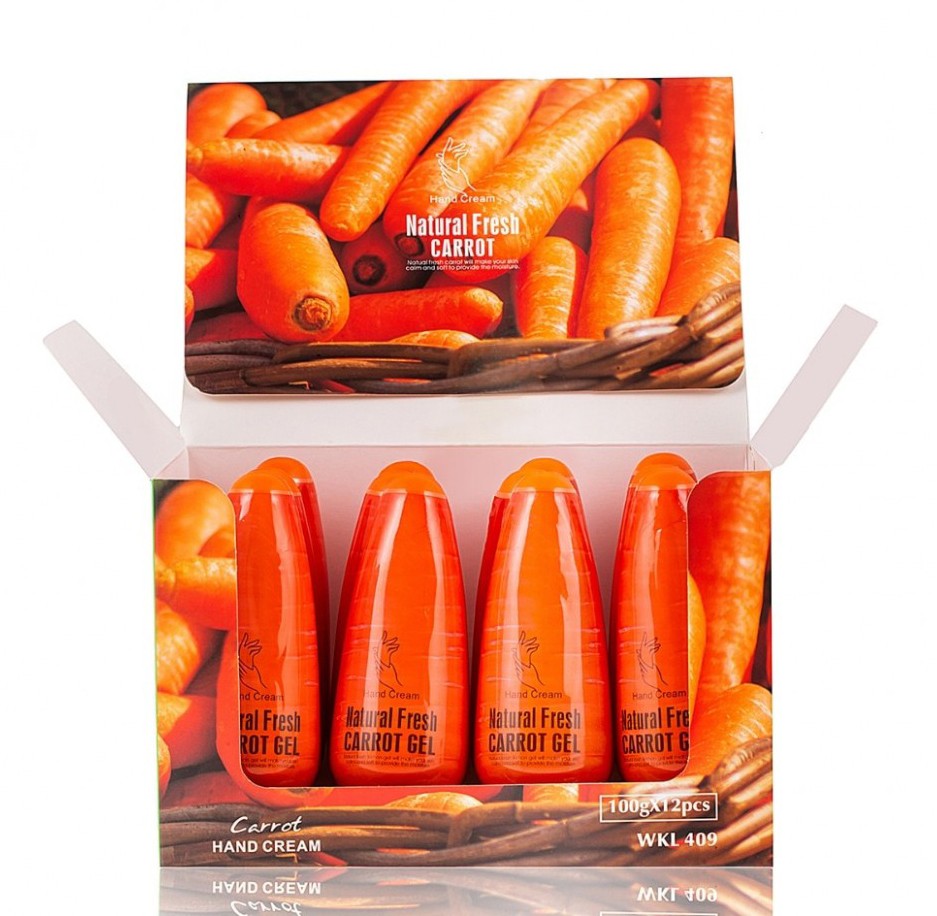 Крем для рук МОРКОВЬ Wokali Natural Fresh Carrot, 100 гр.