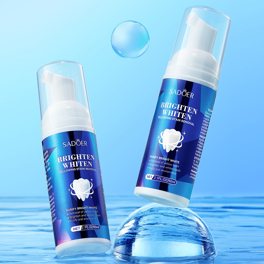 Очищающая пенка для зубов и десен Sadoer, 60 мл.