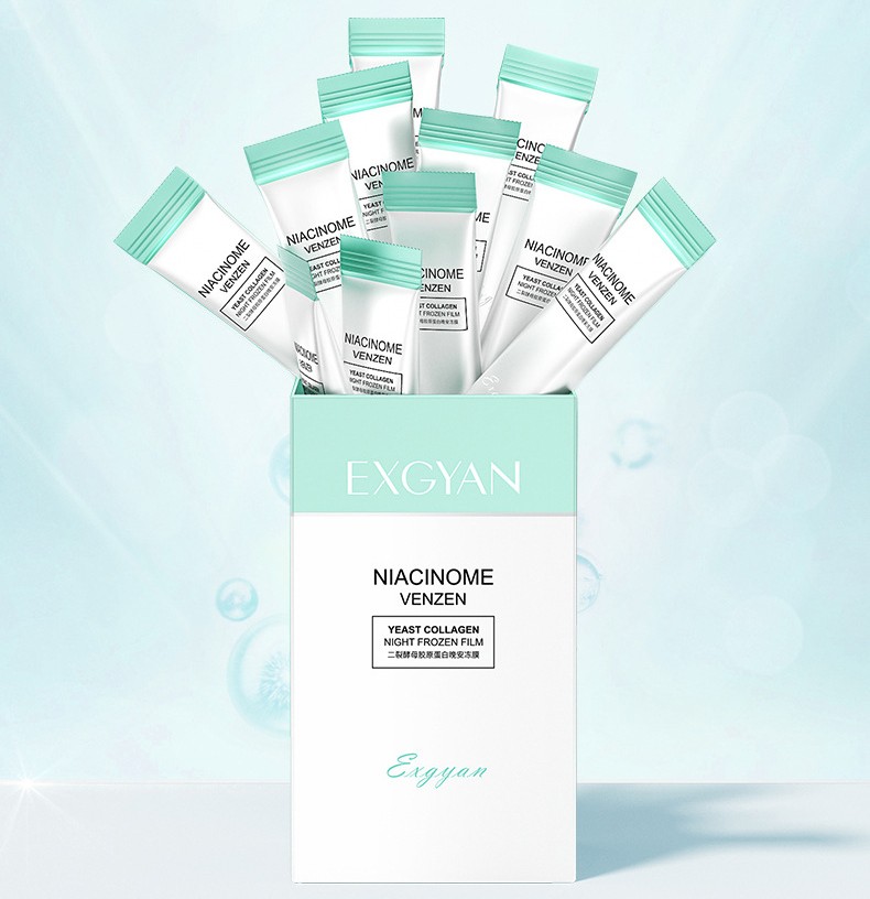 Ночная маска для лица с ниацинамидом и коллагеном EXGYAN Niacinome Venzen Yeast Collagen, 1 шт. 4 мл.