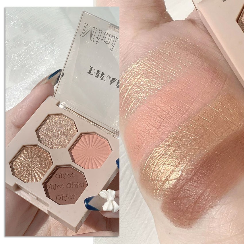 Палетка теней 4 цвета Dikalu Mini Objet, номер 05