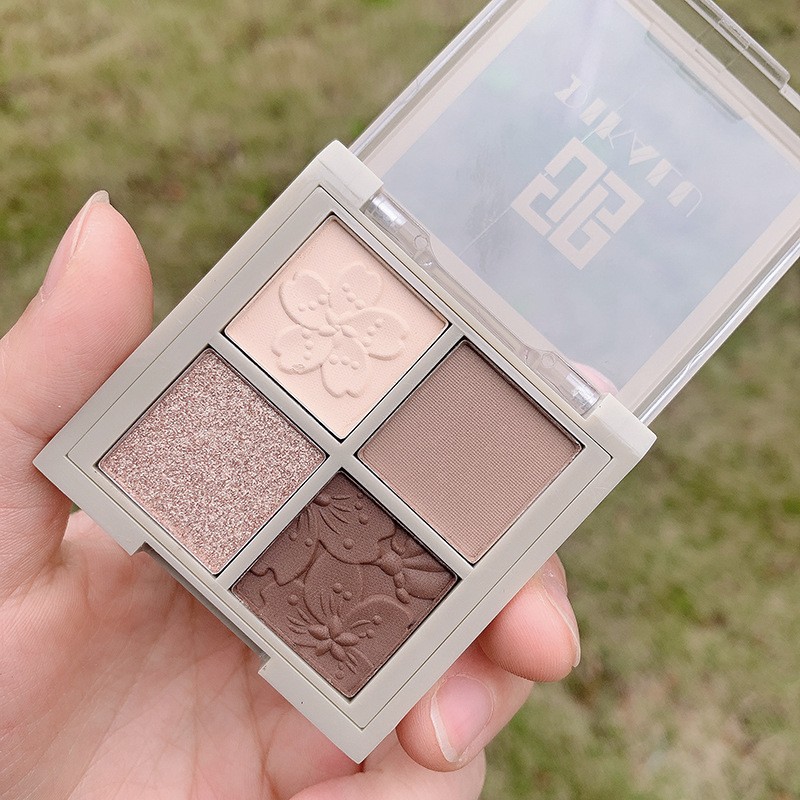 Палетка теней 4 цвета Dikalu