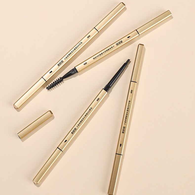 Тонкий карандаш для бровей с щеточкой.