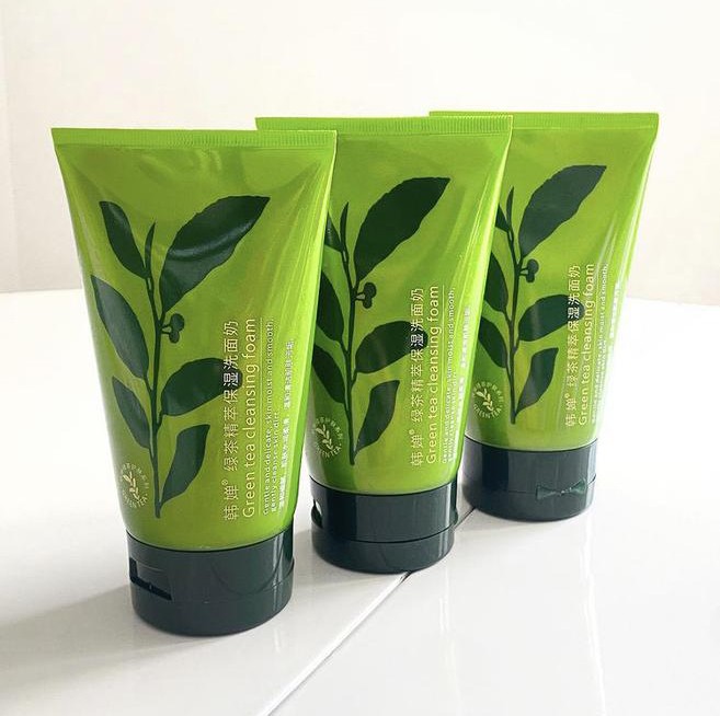 Пенка для умывания с экстрактом зеленого чая Rorec Green Tea, 100г.