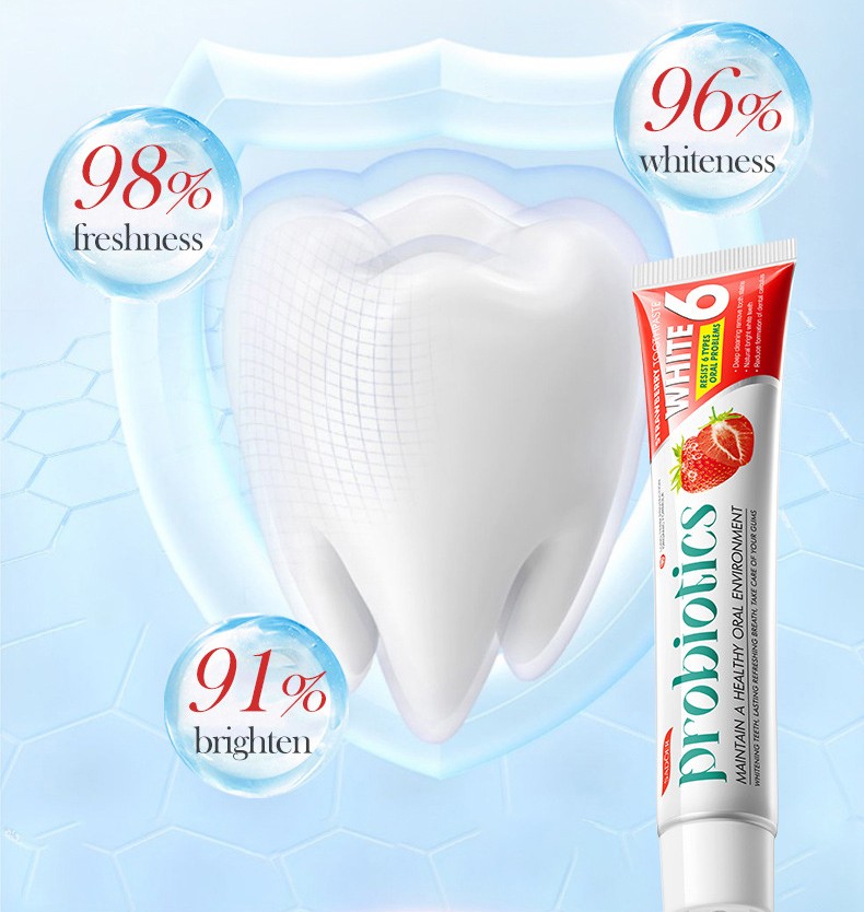 Зубная паста отбеливающая с КЛУБНИКОЙ Sadoer, 100 гр.