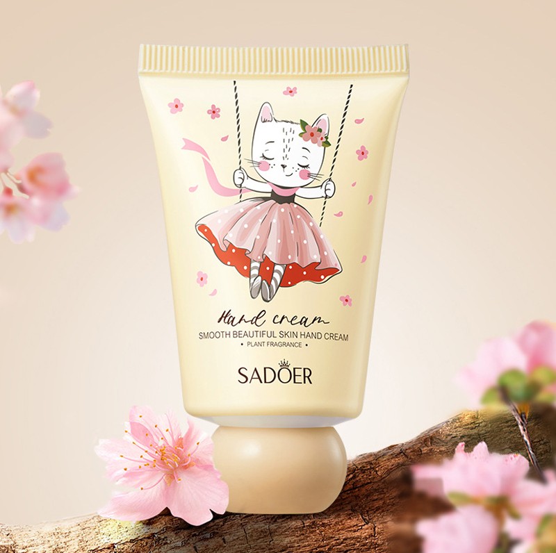Крем для рук с ароматом Сакуры Sadoer, 40 гр.