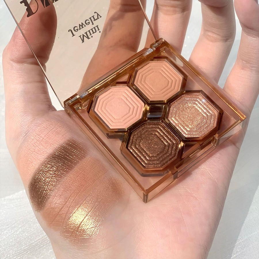 Палетка теней 4 цвета Dikalu Mini Jewelry, номер 01