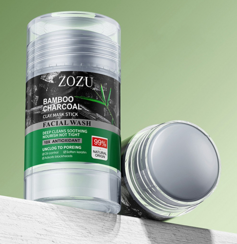 Глиняная маска-стик против черных точек с бамбуковым углем ZOZU Bamboo Charcoal Clay Stick Mask, 40 гр.