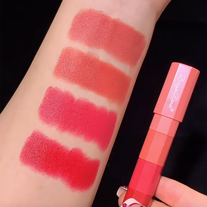 Набор помад для губ 4 в 1 Dragon Ranee, ЦВЕТ В