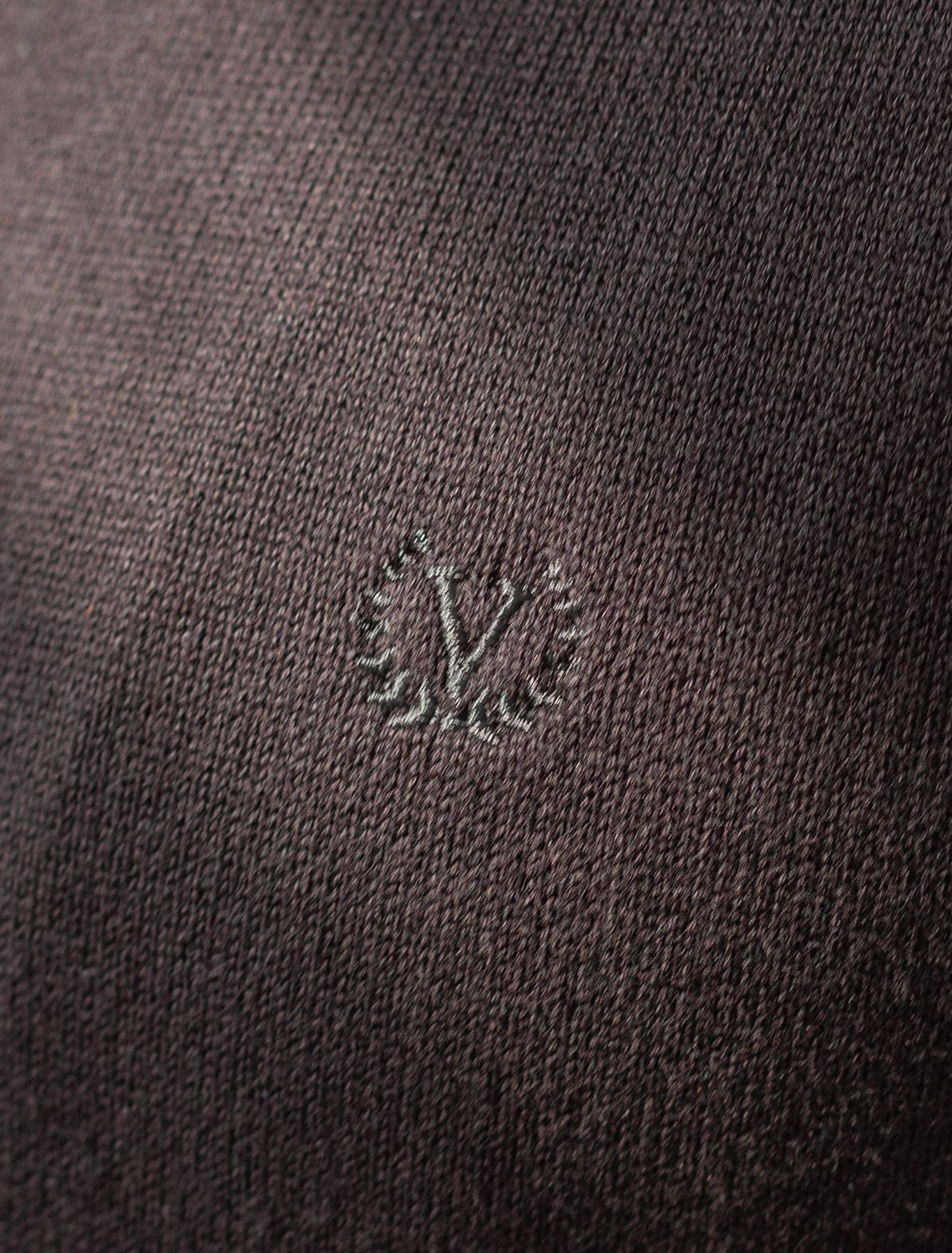 Джемпер-поло из хлопка с нейлоном U39.017 черный