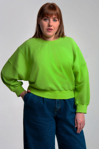 Арт. 15110/1 Свитшот женский укороченный one size (42-50)