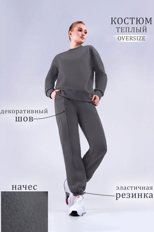 Арт. 2909 Костюм женский с начесом 44-52 (5 шт)