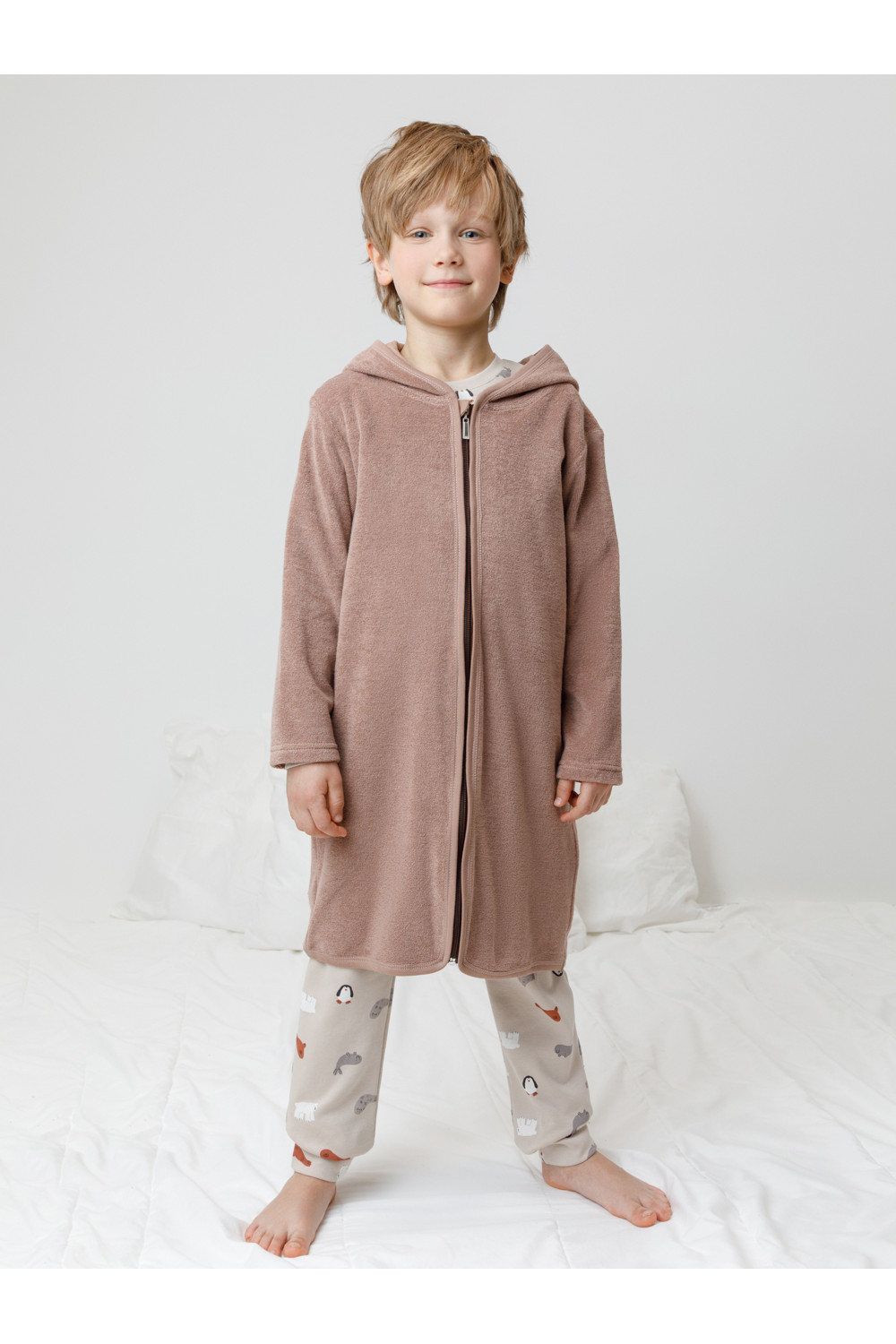 Crockid Халат К 5801 холодный какао(мишка) Crockid