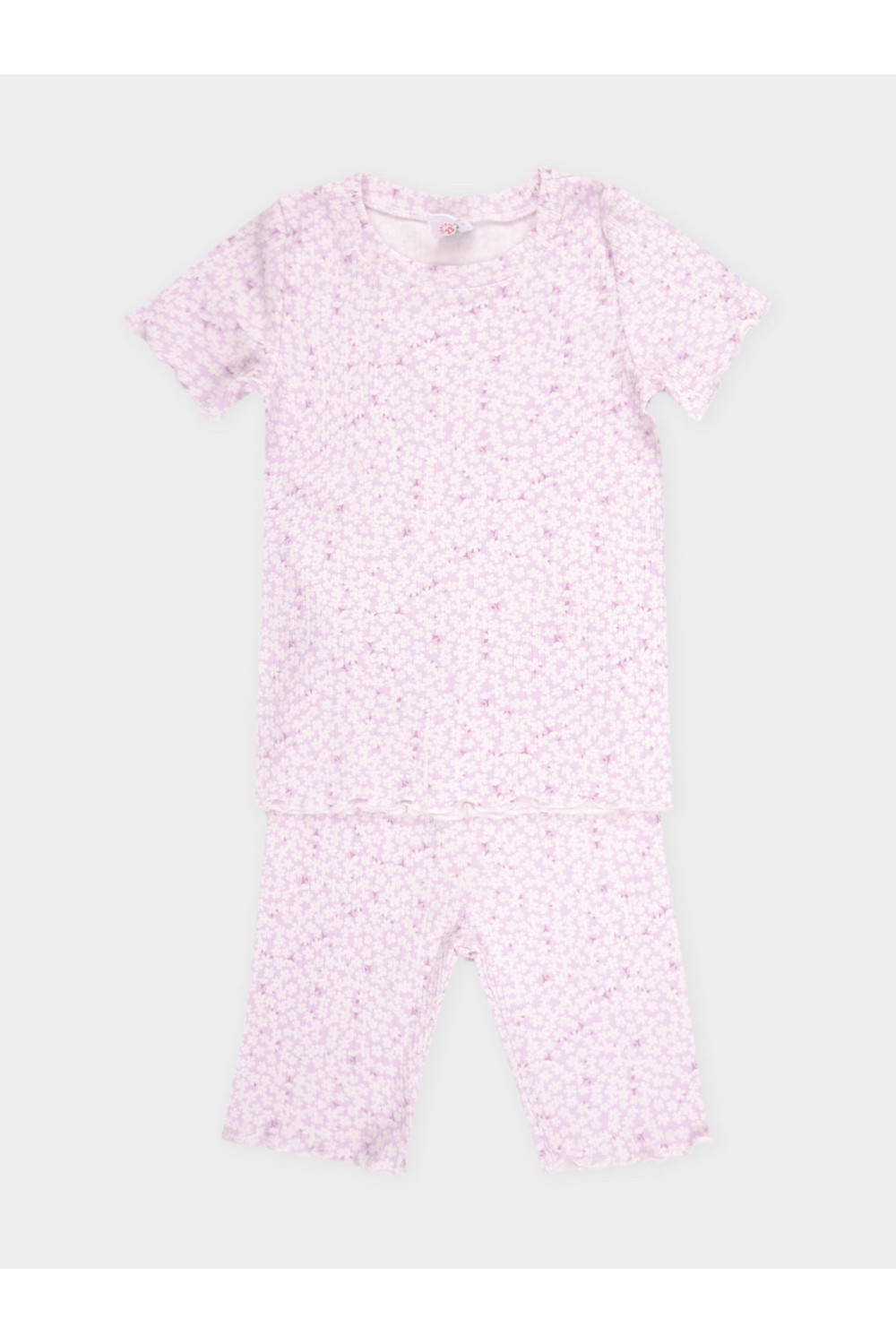 Crockid Пижама К 1651 нежно-лавандовый, лепестки цветов Crockid